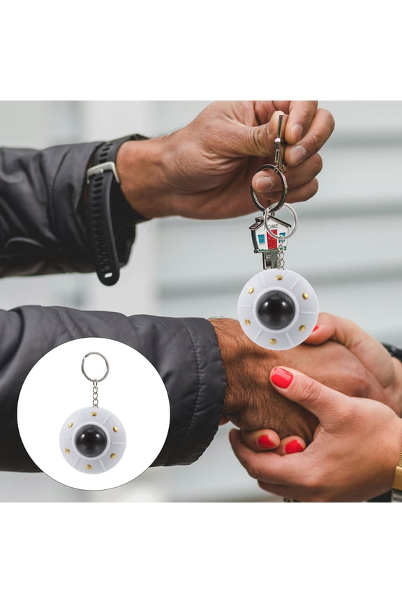 1Pack Key Finder Flying Saucer Keychain Space Keychain Trendy Design Plastic For Home Night Use