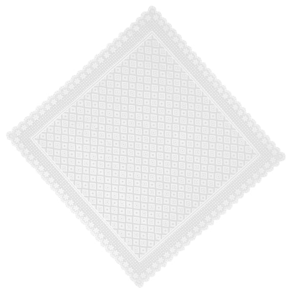 PTOOTP White Lace Piano Cover Protector for Upright and Electric Pianos Elegant Dust Shield