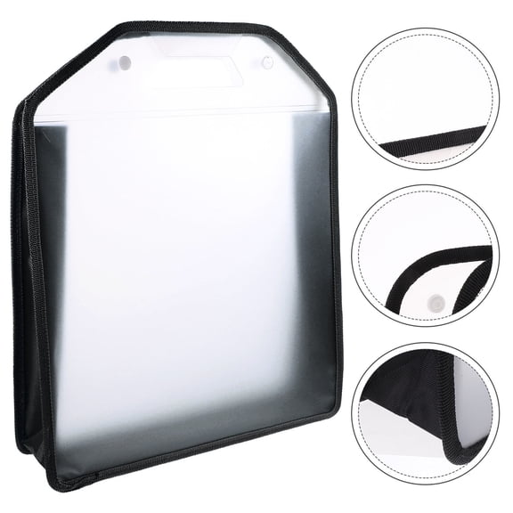 PTOOTP Black Paper File Organizer for Receipts and Documents