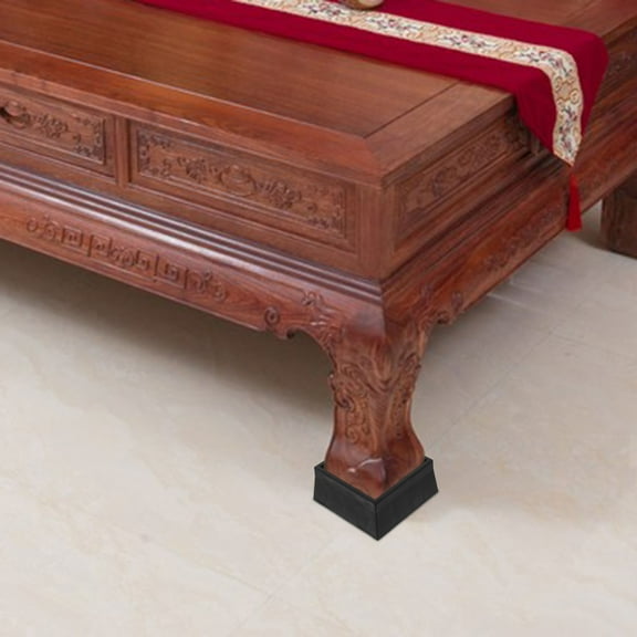 PTOOTP 1 Set Black TPU Furniture Leg Non- Riser for Bed Sofa Chair Support