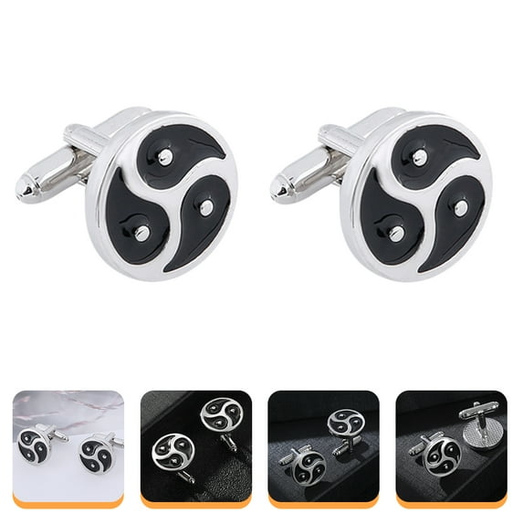 PTOOTP 1Pair Shirt Cufflinks Tai Alloy Sleeve Buckle for Business and Banquet