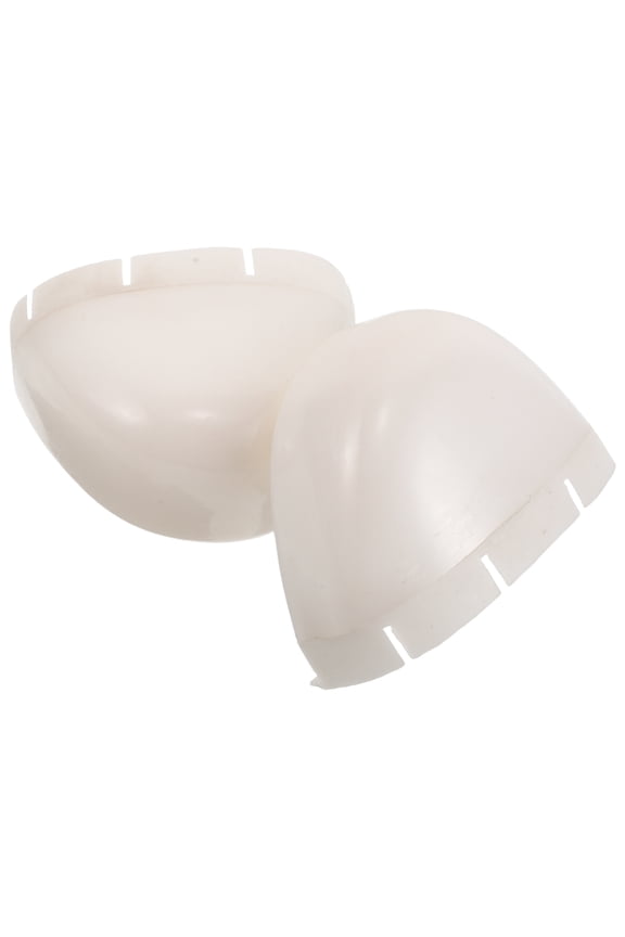 1Pair White Industrial Work Boot Toe Protector with Highstrength Alloy Steel Impact Resistance