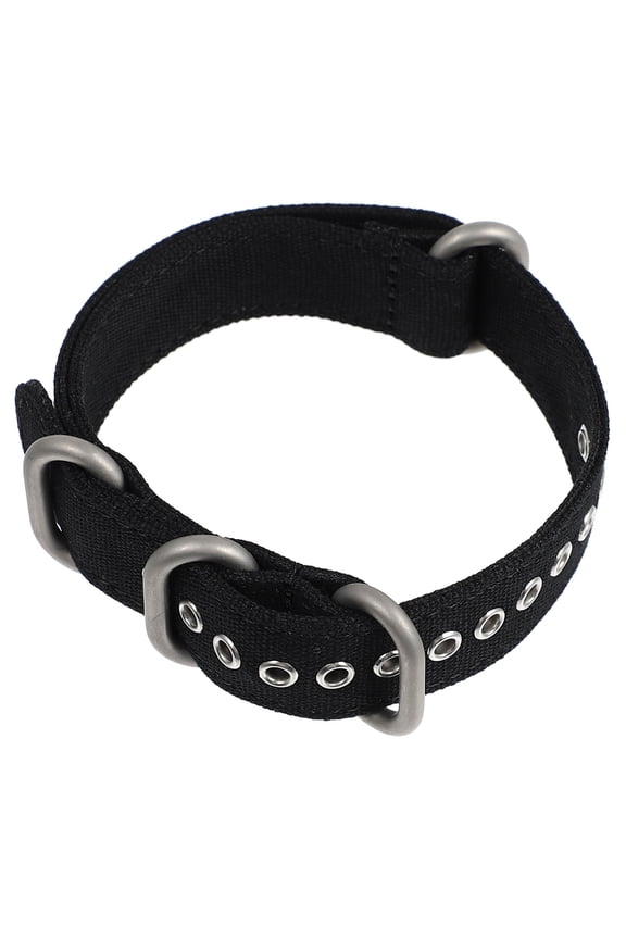 1Pc Black Canvas Watch Wristband Waterproof Quick Drying Comfortable Replacement