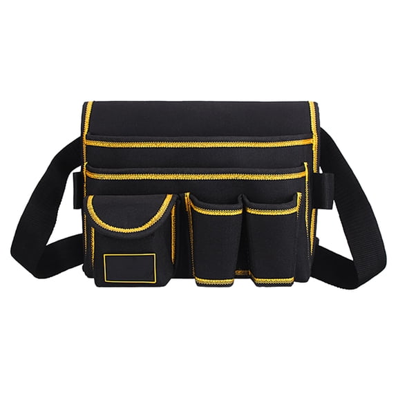 PTOOTP Lightweight Black Oxford Fabric Tool Pocket Organizer for Hand Tools Storage, and Portable, 1 Piece