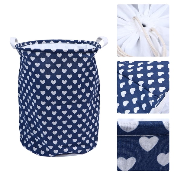 PTOOTP Folding Storage Bucket with Drawstring, Home Organizer for Clothing, Toys, Laundry, and More