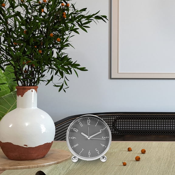 PTOOTP Premium Golden Bedside Alarm Clock with Large Clear Display and Stylish Design for Bedroom, Office, or Nightstand