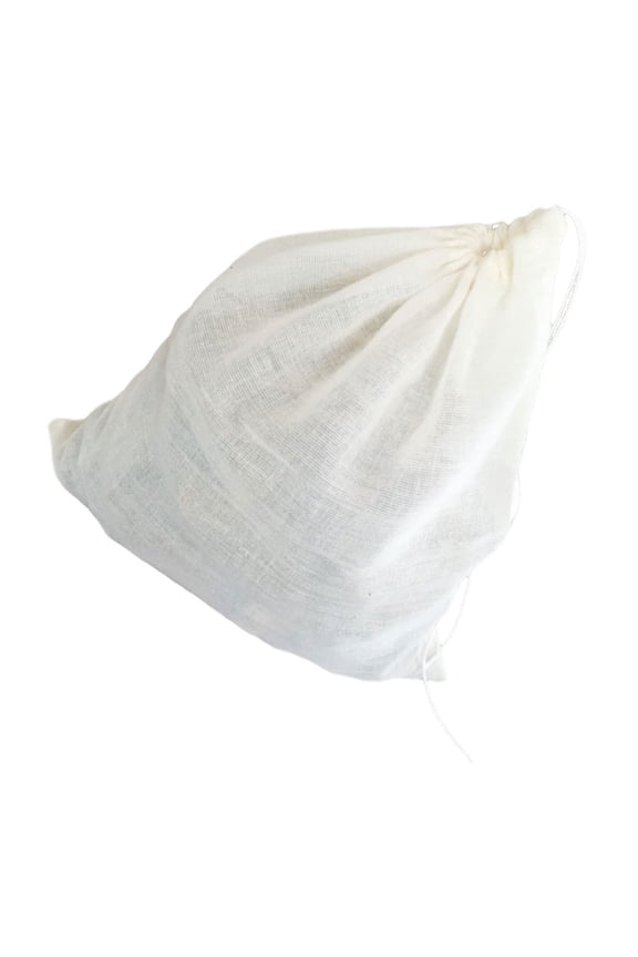 Extra Large White Drawstring Fruit Storage Bag for Filtering, Reusable Produce Storage and Kitchen Use