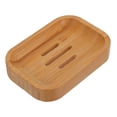 thumbnail image 1 of PTOOTP Bamboo Soap Holder for Bathroom Draining Soap Case Orange 1Pack, 1 of 8