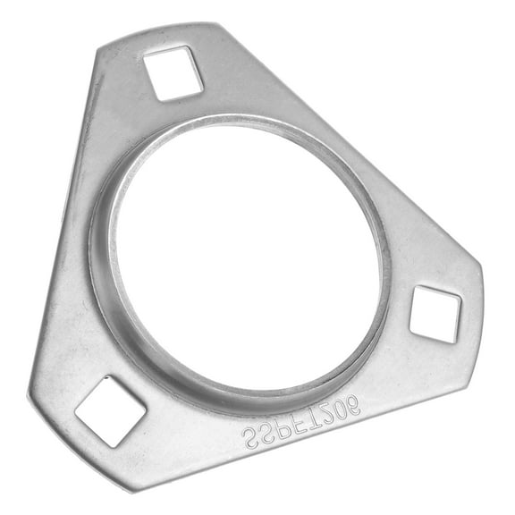 PTOOTP 1Pcs 304 Stainless Steel Bearing Flange for Go Kart Axle Replacement .3x3.9x0.4in