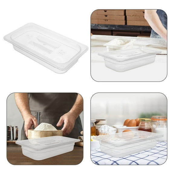 PTOOTP Transparent Plastic Food Storage Container 1Pack