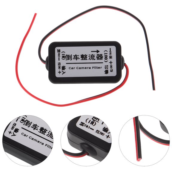 PTOOTP 1Pcs Black Plastic Rectifier for Navigation Users with Reverse Parking 5.00X2.50X1.50CM