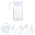 thumbnail image 1 of PTOOTP 1Pcs Clear Plastic Water Bottle Large Opening Handle Design For Cold Drink 600ML, 1 of 8