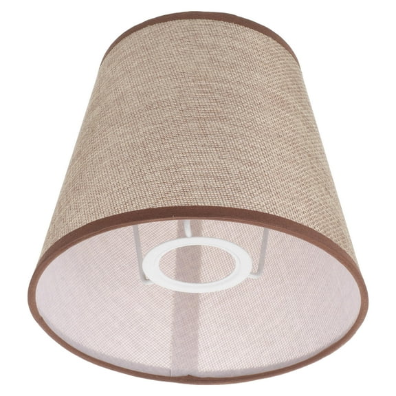 PTOOTP Cone Lampshade Light Brown Metal Frame with Cloth Cover for Eye and Stylish Home Decor