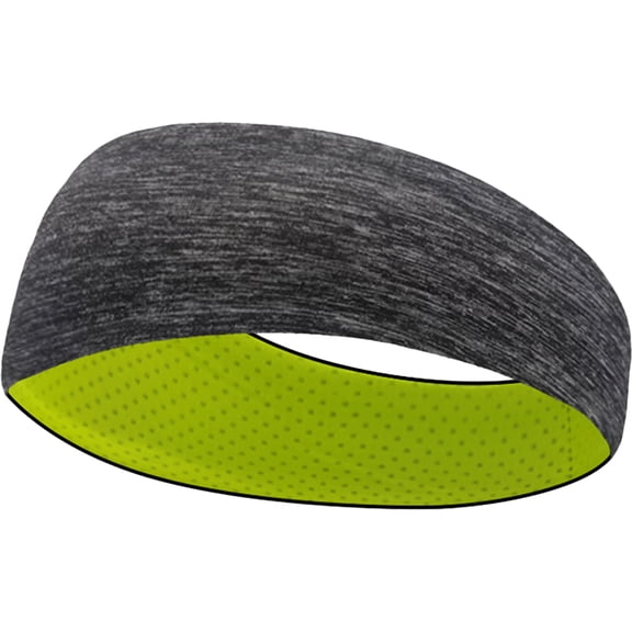PTOOTP Multi Function Elastic Sports Headband in Dark Grey for Yoga and Workout Use
