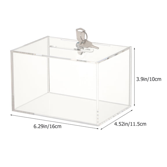 PTOOTP Small Lockable Donation Box for Complaint Letter Storage 1Pcs
