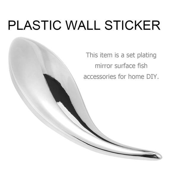 PTOOTP Fish Shape Mirror Wall Sticker for Home Decor, Removable Wall Art Decoration