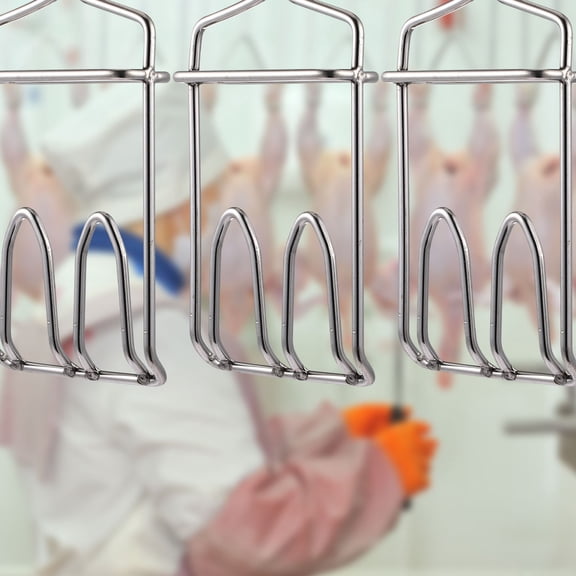 PTOOTP Stainless Steel Poultry Hook for Slaughter, Barbecue, and Kitchen Use - Meat Hanging Tool