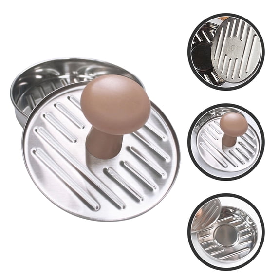 PTOOTP Stainless Steel Burger Press for Home Kitchen - Even-Sized Patty Maker and Presser for Perfect Burgers
