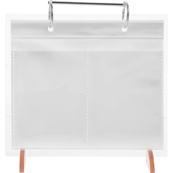 PTOOTP Clear Acrylic Calendar and Photo Album Display Stand, Desk Organizer for Office or Home, 1 Set