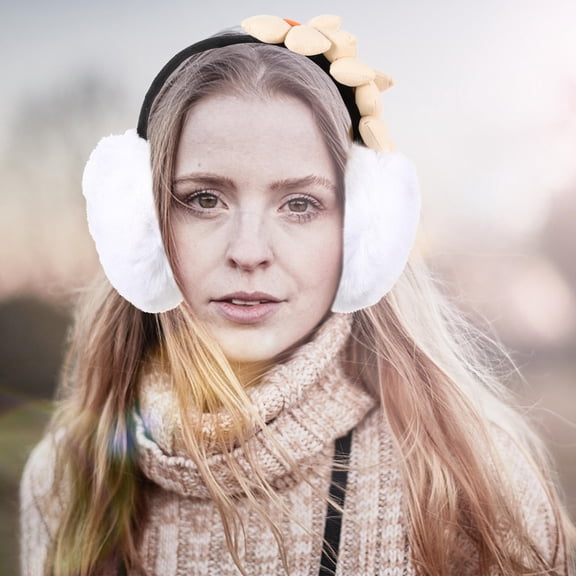 PTOOTP Earmuffs Women Plush Warm Ear Protector 1Pack