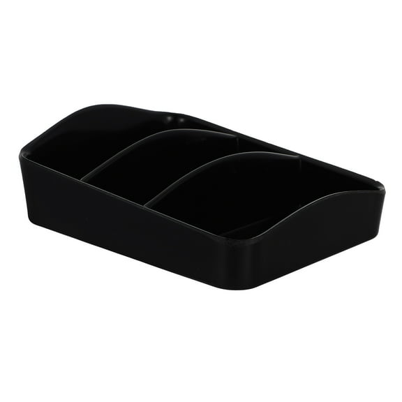 PTOOTP Black PVC Tea and Coffee Bag Storage Box Organizer for Home and Office, Airtight Container for Kitchen and Desk