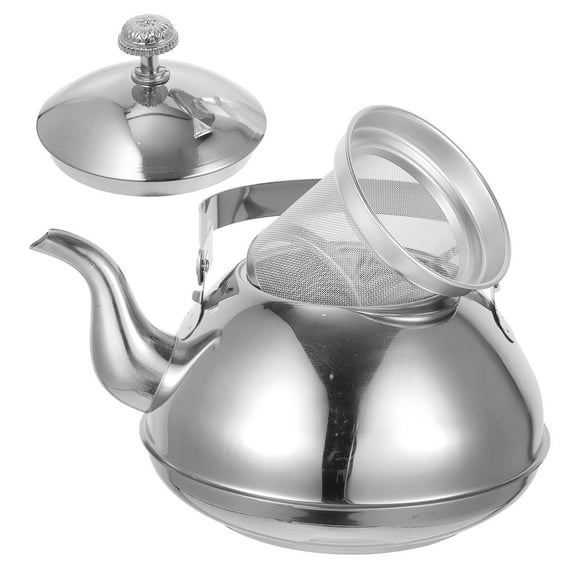 PTOOTP Stainless Steel Tea Kettle with Built-in Infuser Filter for Loose Leaf Tea Brewing at Home