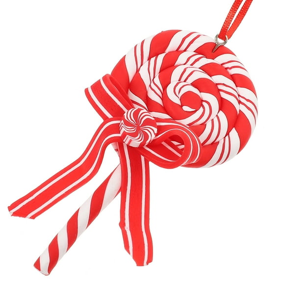 PTOOTP Festive Red Round Candy Christmas Tree Decorations for Home 1Pack