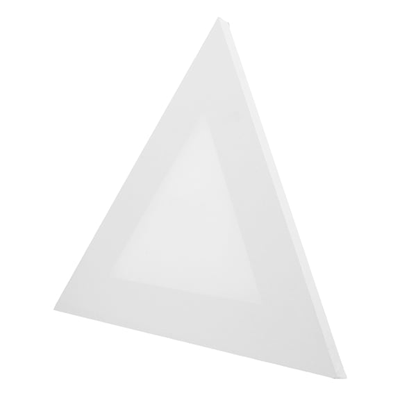 PTOOTP 1Pcs Triangle Canvas Board White Equilateral Triangle for Artists Blank Canvas Painting Board