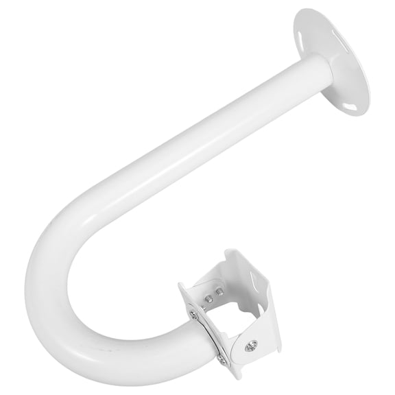 PTOOTP Outdoor White Metal Security Camera Mount Bracket with Easy Installation for Home and Business Surveillance