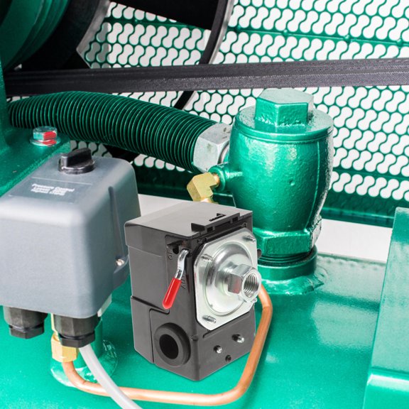 PTOOTP Heavy Duty Pressure Switch for Air Compressor Air Pump Control with ABS, Copper, Iron, and Rubber Components