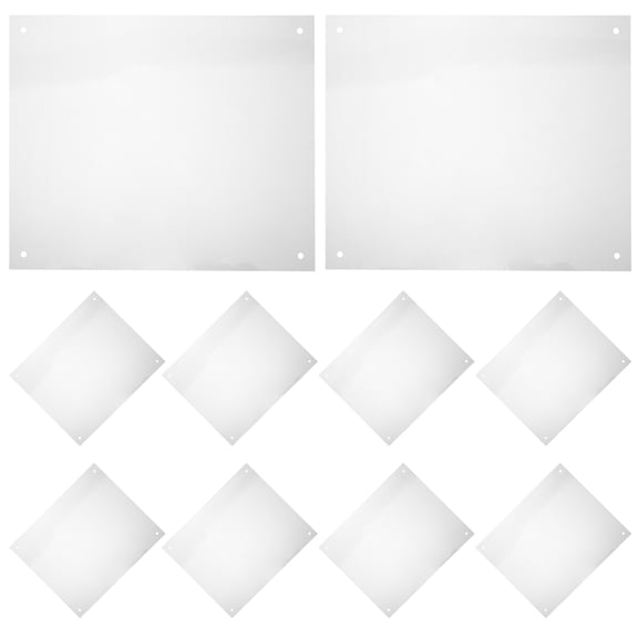 PTOOTP 1Set Easy Assemble Transparent Cage Protector for Small Animals with Splashproof Edge Guard