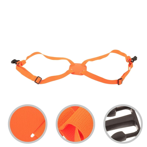 PTOOTP Orange PP Adjustable Luggage Strap Elastic Adjustment for Travel Suitcase 1Pcs