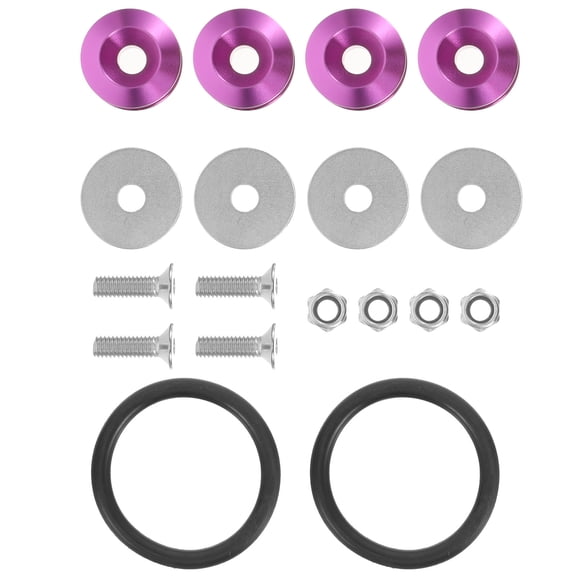 PTOOTP 1Set Front Rear Bumper Fixing Clips Car Bumper Holder Kit with Aluminum and Stainless Steel