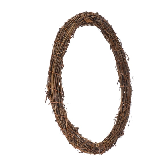 PTOOTP Coffee Color Natural Rattan Wreath Frame, Versatile Twig Craft for Christmas, Seasonal & Holiday Decorations