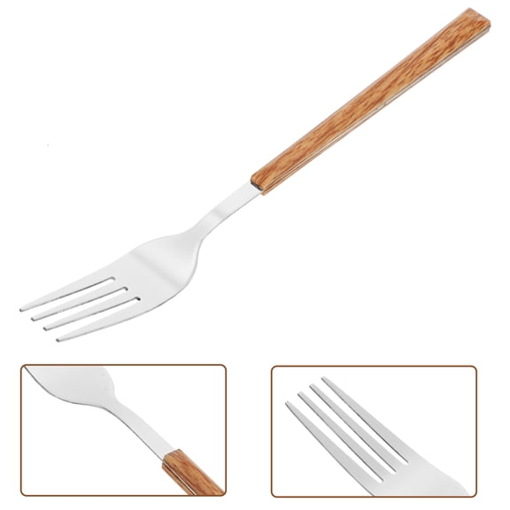 PTOOTP Ergonomic Handle Stainless Steel Steak Forks for Home Tableware Dining Room Use