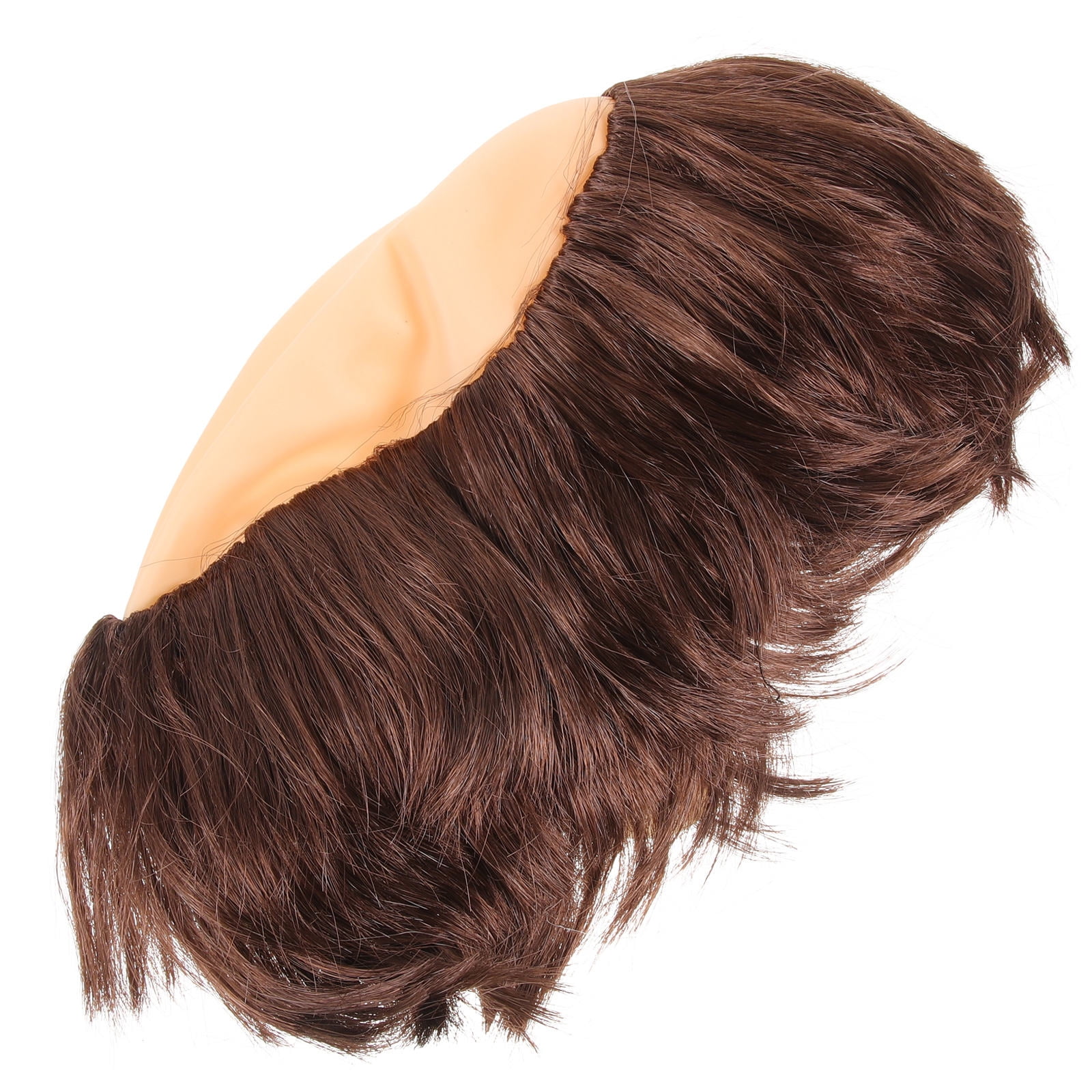 PTOOTP 1Set Round Latex K Silk P Silk Monk Wig Bald Cap for Men