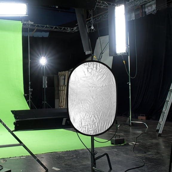 PTOOTP Photography Lighting Reflector Oval Cloth 1Pcs