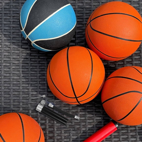 PTOOTP Efficient Portable Black Basketball Pump Hand Pump for Balls Durable Material