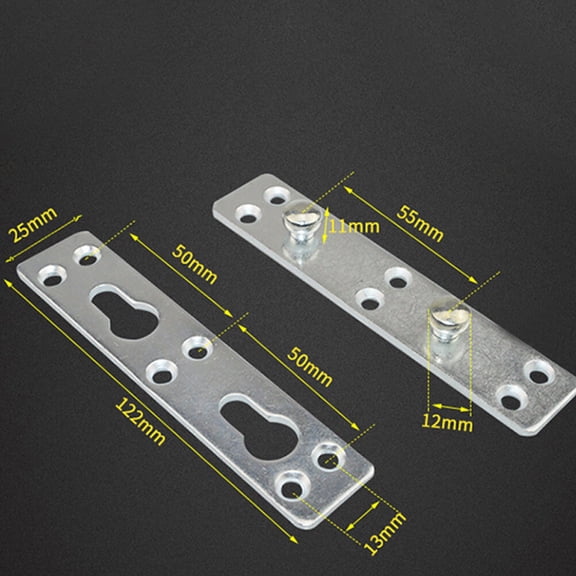 PTOOTP Bed Frame Hinge Set, Anti-Rust Thickened Metal Hinges for Furniture Assembly