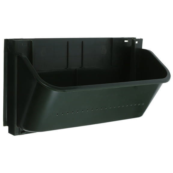 PTOOTP Green Plastic Wall-Mounted Flower Pot for Outdoor Garden Vertical Planter with Versatile Multi-Functional Design