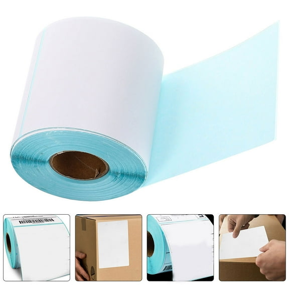 PTOOTP White Thermal Label Stickers Self-Adhesive for Home and Office Use, and Easy to Apply