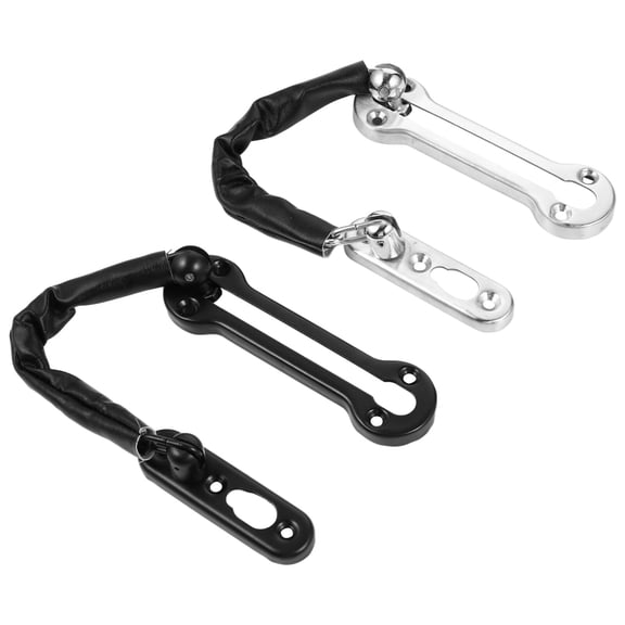 PTOOTP 2-Pack Stainless Steel Door Chain Locks for Home Security, Safety Hardware Accessories, and Easy to Install