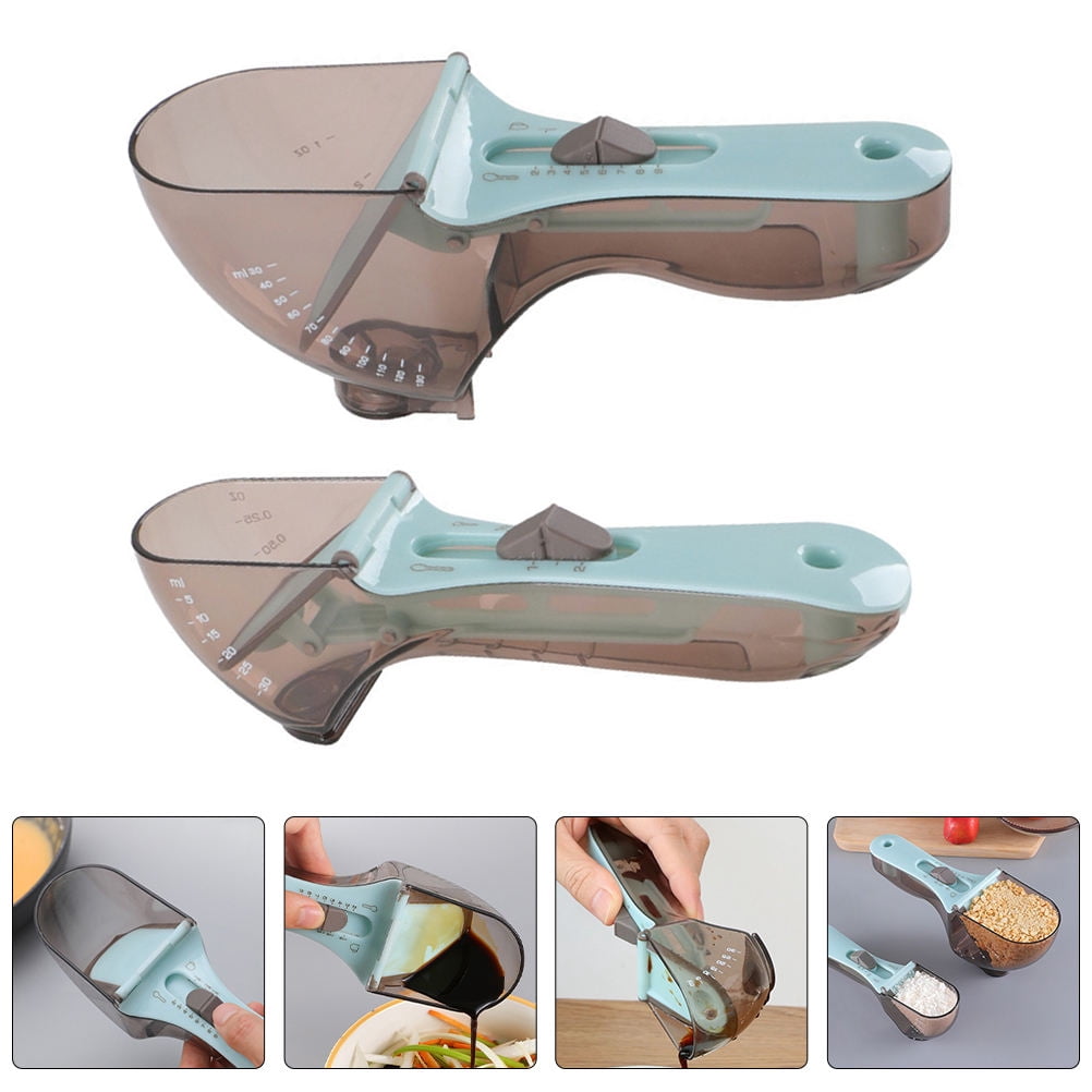 PTOOTP 2-Piece Measuring Spoon Set, PP Silicone Kitchen Measuring ...