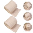 thumbnail image 1 of PTOOTP Beige Linen Ribbon for Wrapping, Craft Projects, Decoration, and Packaging Supplies, 1 of 8