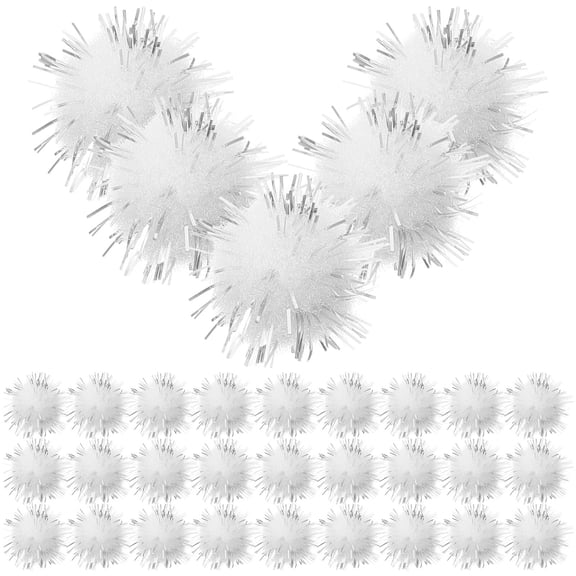 PTOOTP 2000 White Craft Pom Poms, Soft and Non-Shedding, Ideal for Crafts, Decorations, Art Projects, and Kids' Activities