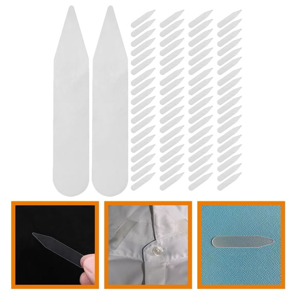 PTOOTP 200Pcs Durable Pet Collar Protectors for Mens Shirts Maintain Perfect Collar Shape