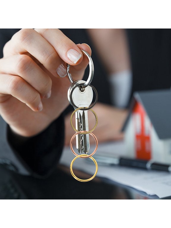 Golden Alloy Key , Smooth Key for Key Organization, Metal Split , 200 Count