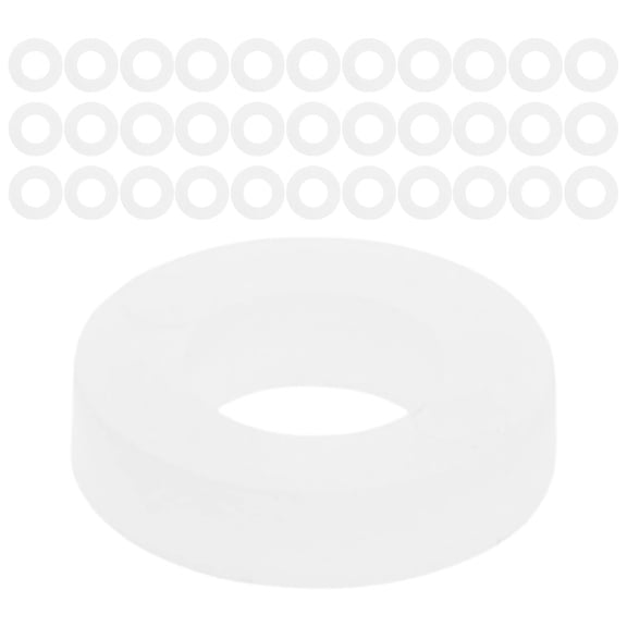 PTOOTP White Plastic Drum Set Washers 200 Pieces Replacement Parts for Enhanced Performance
