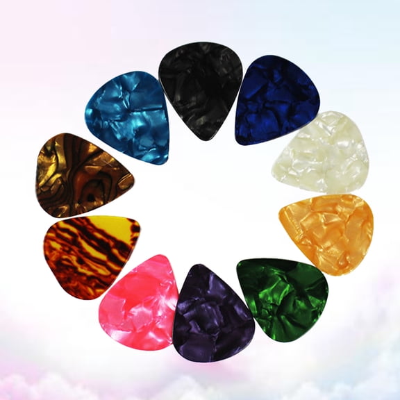 PTOOTP 20Pcs Assorted Color Guitar Picks Thin Lightweight for Guitar and Ukulele Professional Use