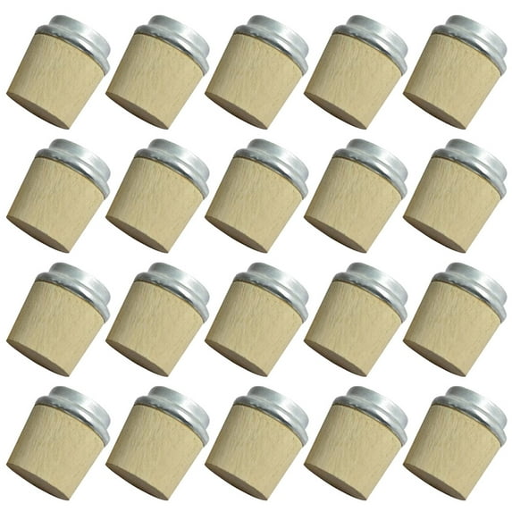 PTOOTP Wooden Aluminum Insulated Bottle Stoppers No Odor Easy Clean 20Pcs